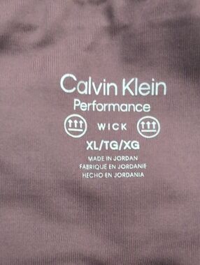 Calvin Klein Performance Men's Moisture-Wicking Tee - Plum